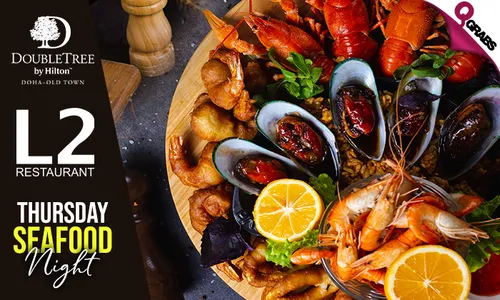 Thursday Seafood Dinner Buffet at DoubleTree by Hilton Doha!